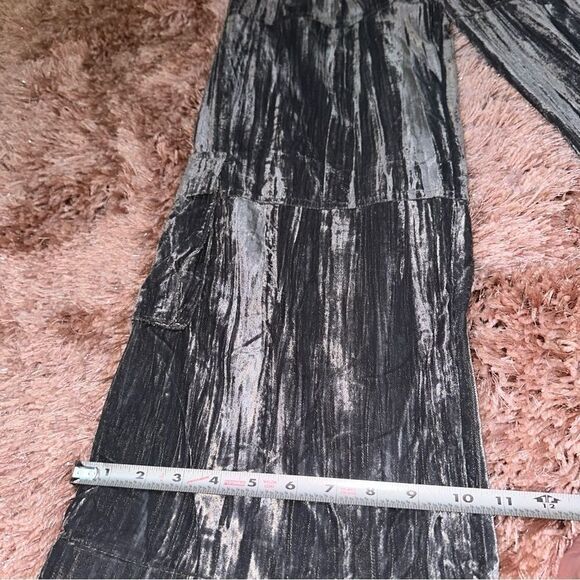 Pretty Garbage Griseta Velvet Cargo Pants in Green sz M NWT - Picture 14 of 16